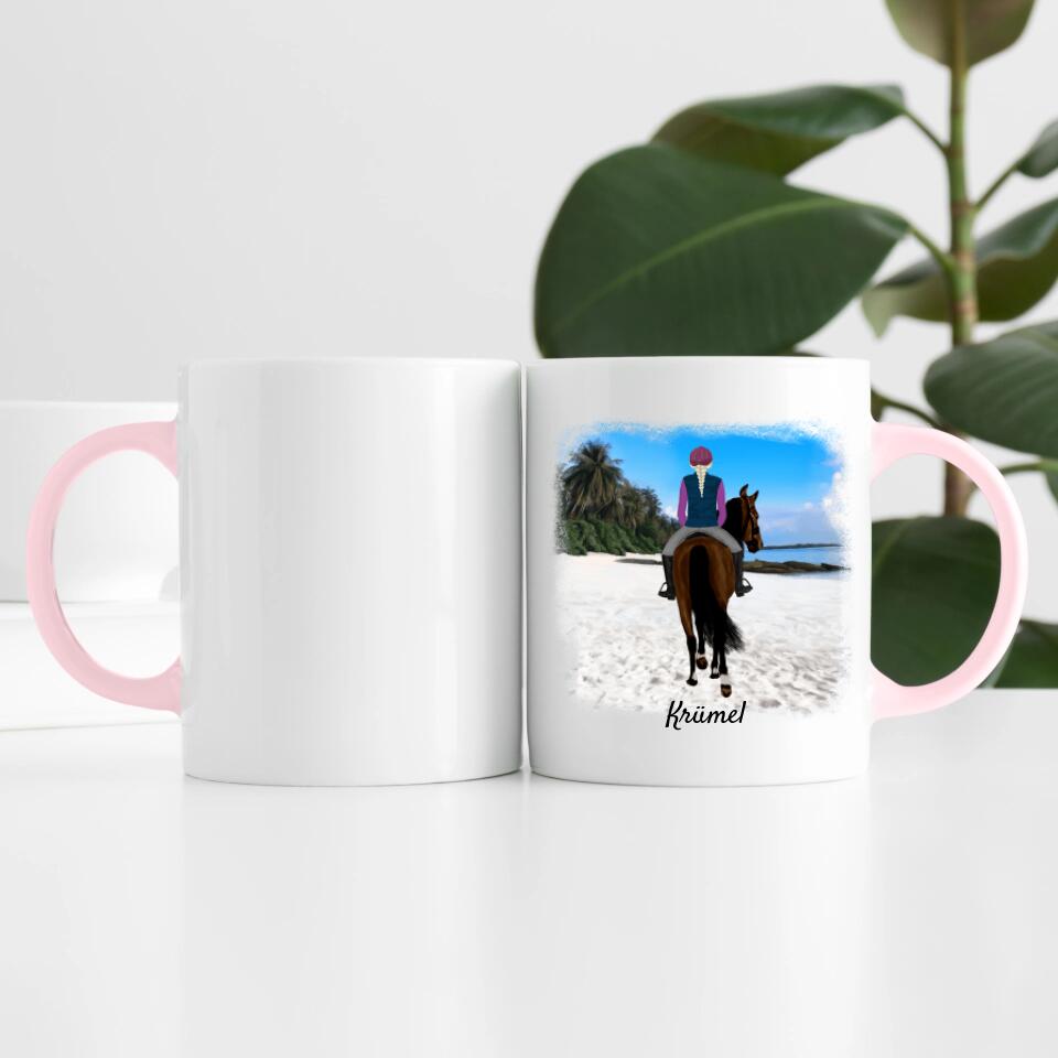 Pferdefreunde (bis zu 3 Personen) | Personalisierte Tasse