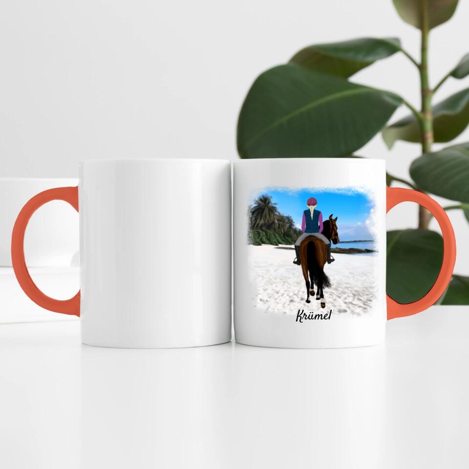 Pferdefreunde (bis zu 3 Personen) | Personalisierte Tasse