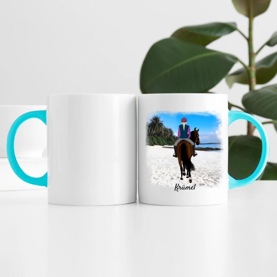 Pferdefreunde (bis zu 3 Personen) | Personalisierte Tasse