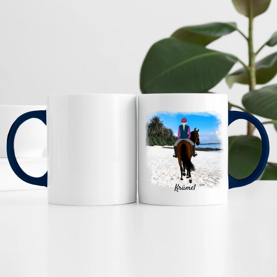 Pferdefreunde (bis zu 3 Personen) | Personalisierte Tasse