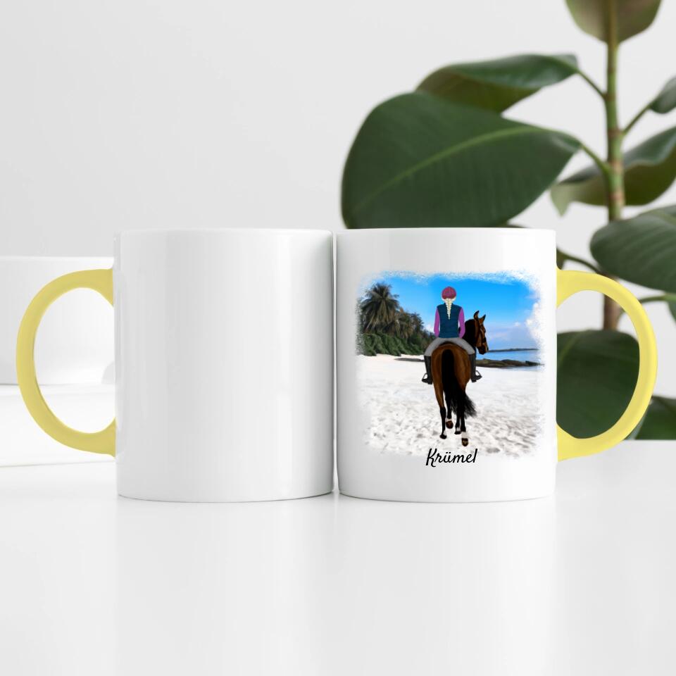 Pferdefreunde (bis zu 3 Personen) | Personalisierte Tasse