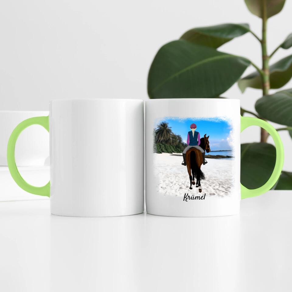 Pferdefreunde (bis zu 3 Personen) | Personalisierte Tasse