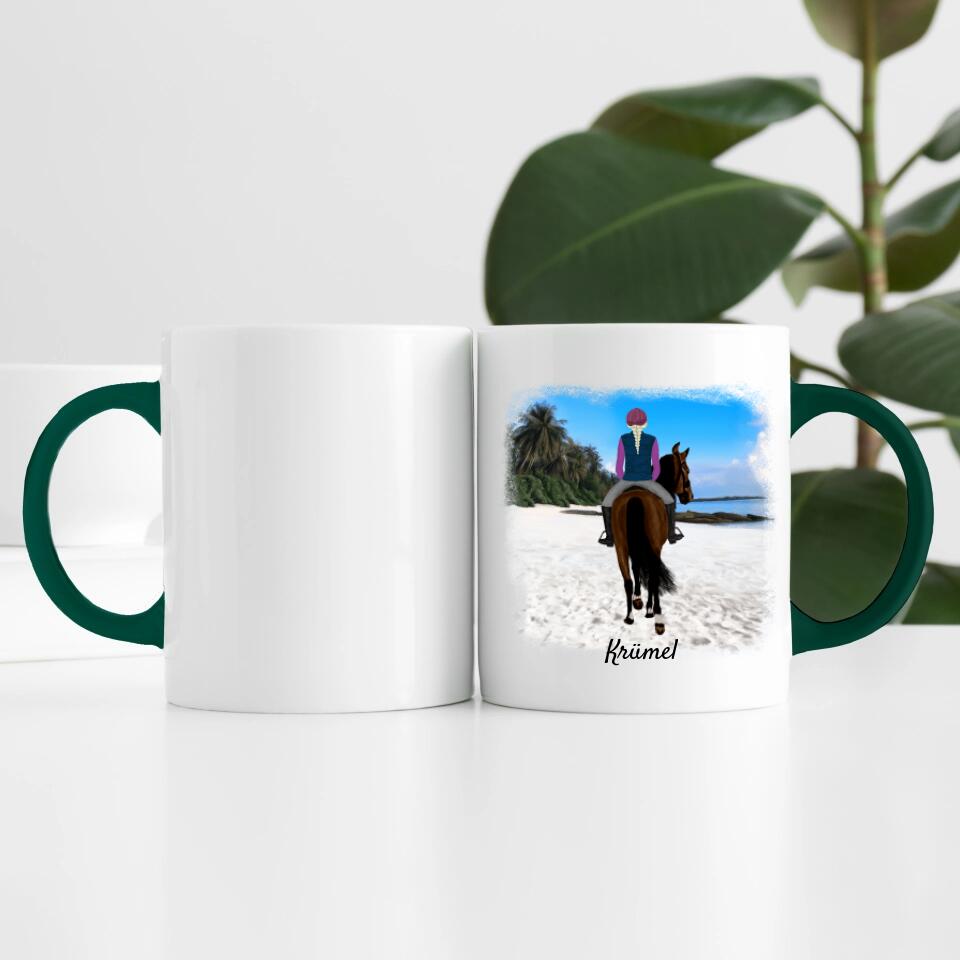 Pferdefreunde (bis zu 3 Personen) | Personalisierte Tasse