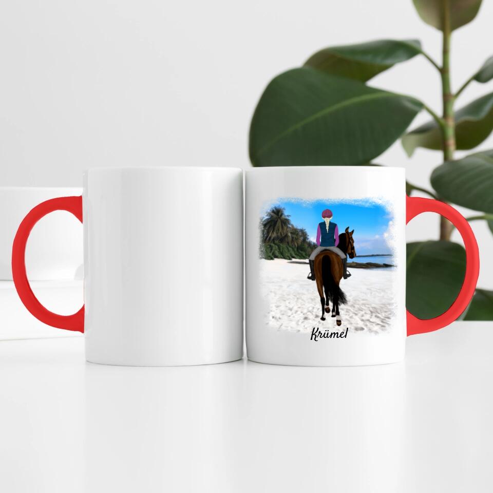 Pferdefreunde (bis zu 3 Personen) | Personalisierte Tasse