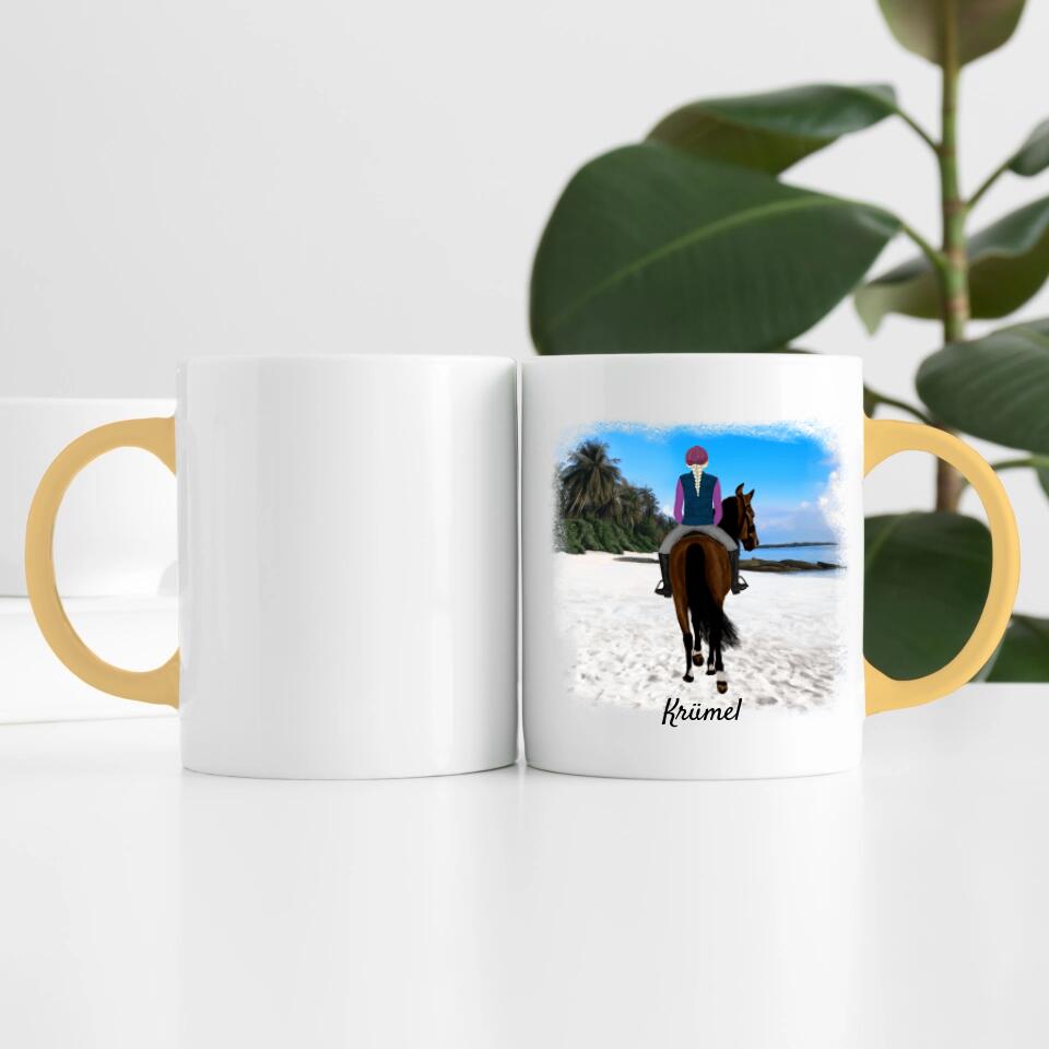 Pferdefreunde (bis zu 3 Personen) | Personalisierte Tasse