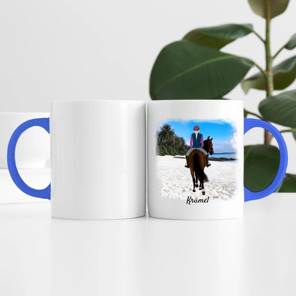 Pferdefreunde (bis zu 3 Personen) | Personalisierte Tasse