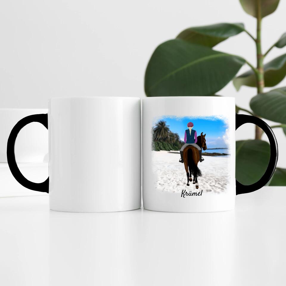Pferdefreunde (bis zu 3 Personen) | Personalisierte Tasse