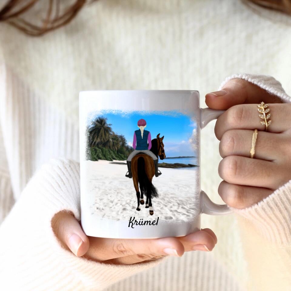 Pferdefreunde (bis zu 3 Personen) | Personalisierte Tasse