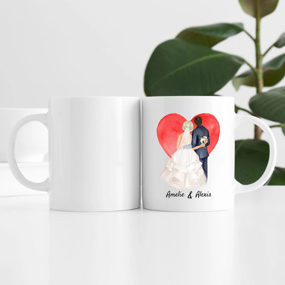 Hochzeitspaar | Personalisierte Tasse
