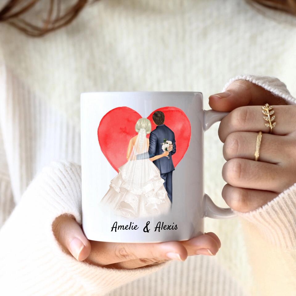 Hochzeitspaar | Personalisierte Tasse