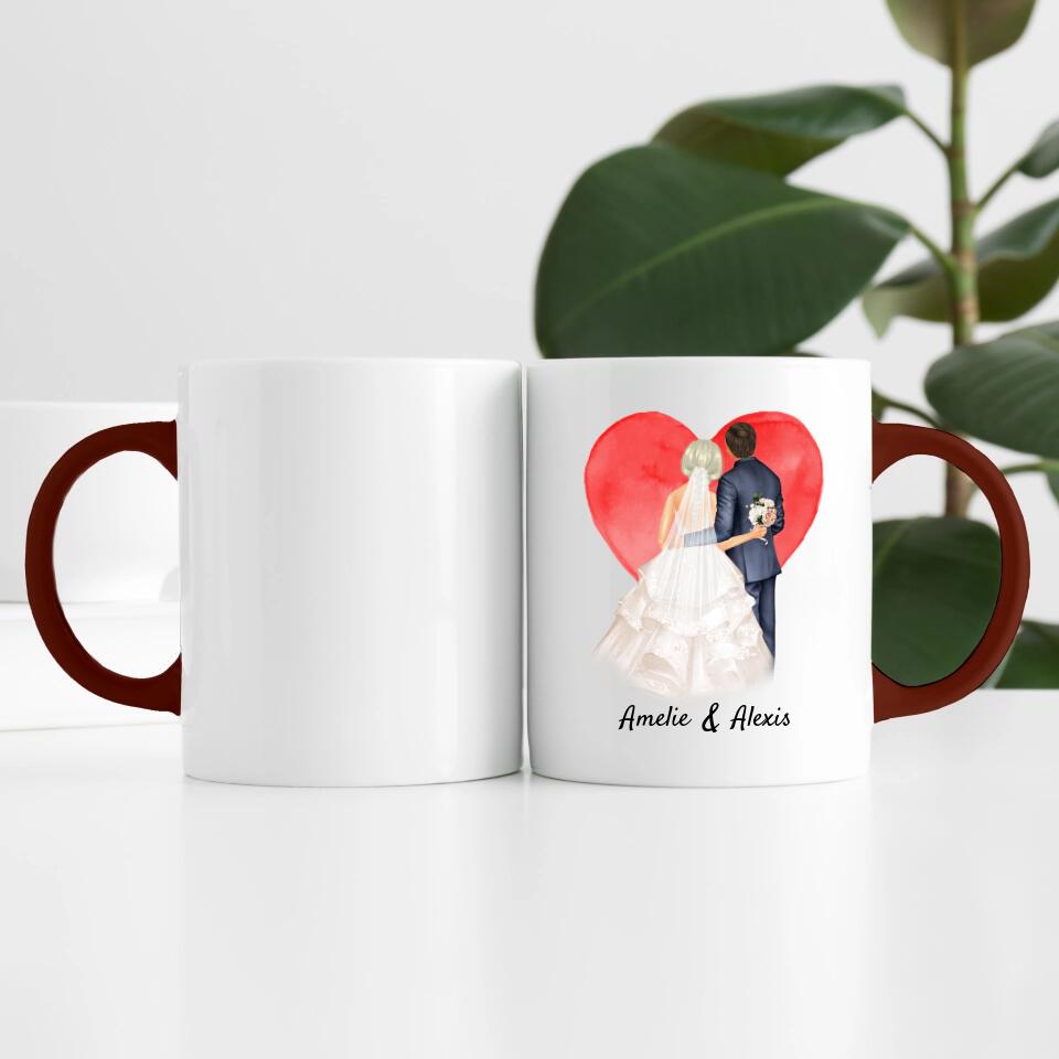 Hochzeitspaar | Personalisierte Tasse