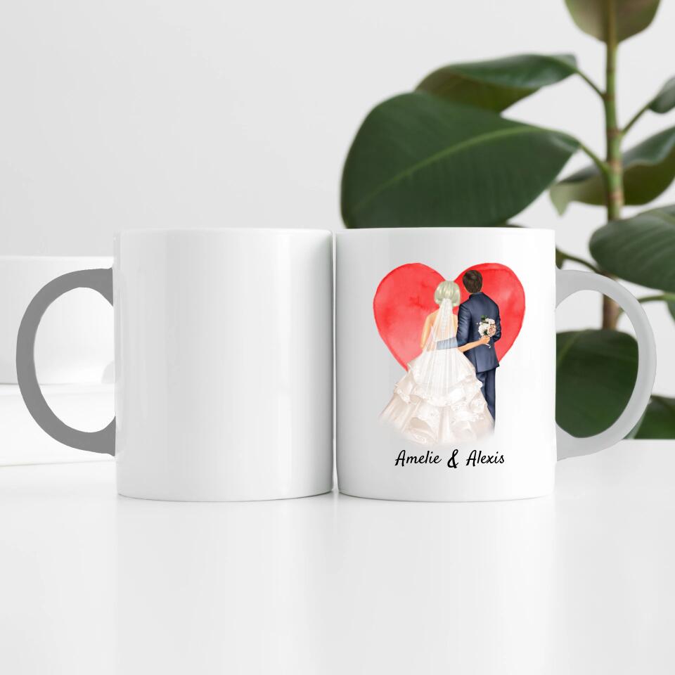 Hochzeitspaar | Personalisierte Tasse