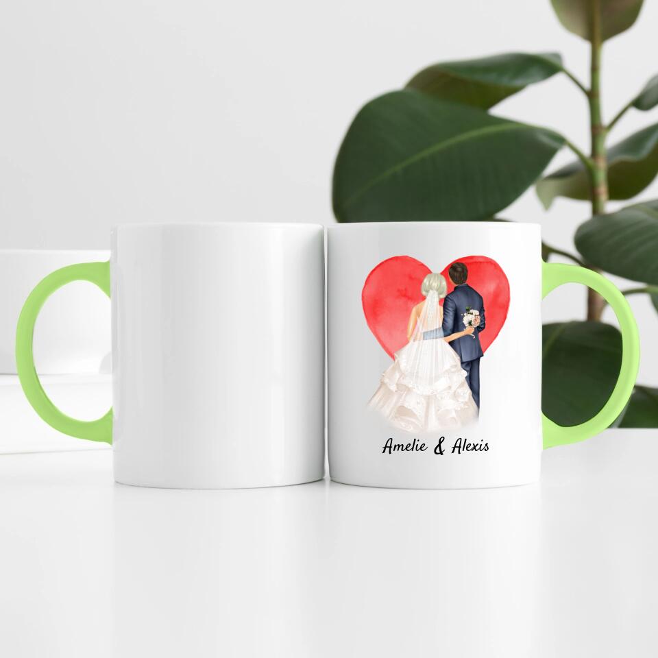 Hochzeitspaar | Personalisierte Tasse