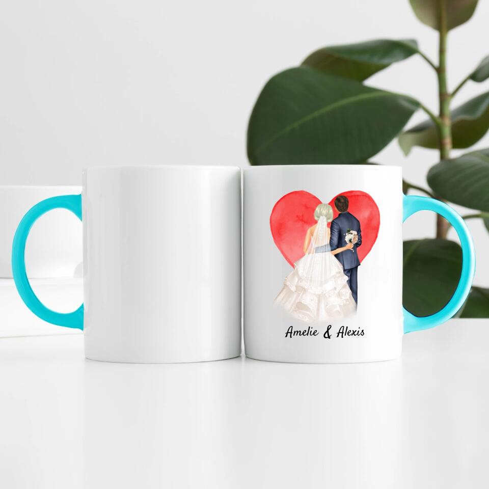 Hochzeitspaar | Personalisierte Tasse
