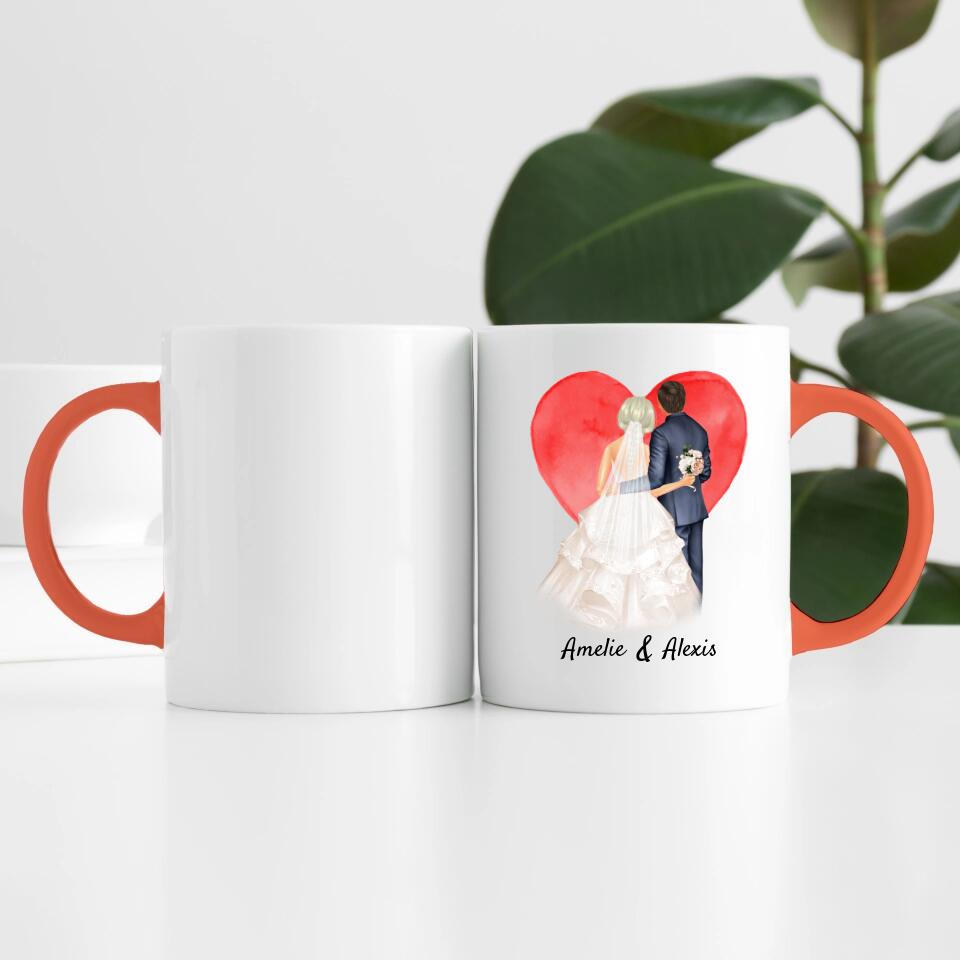 Hochzeitspaar | Personalisierte Tasse