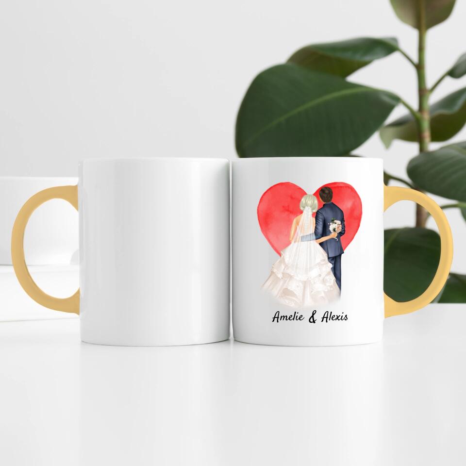 Hochzeitspaar | Personalisierte Tasse