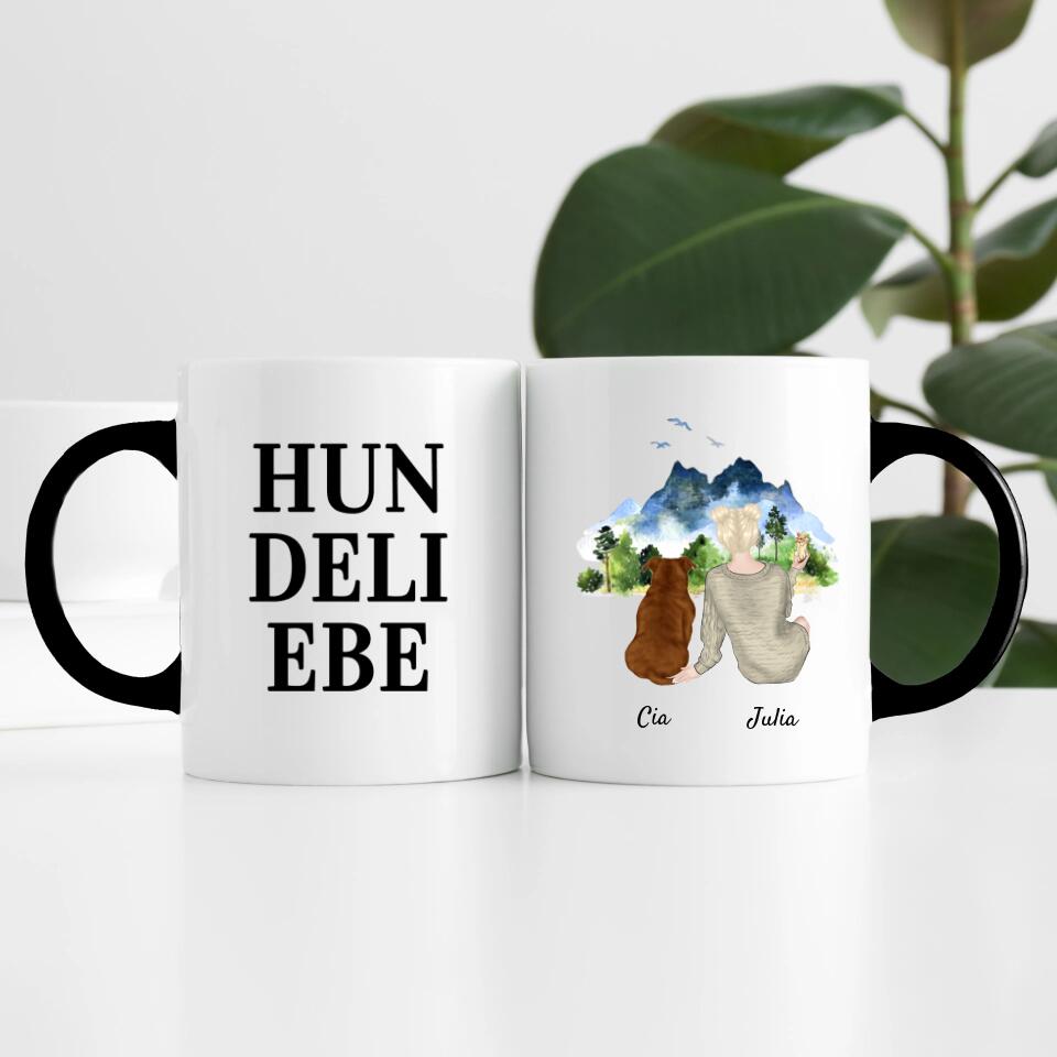 Tierliebe (bis zu 3 Tieren) | Personalisierte Tasse