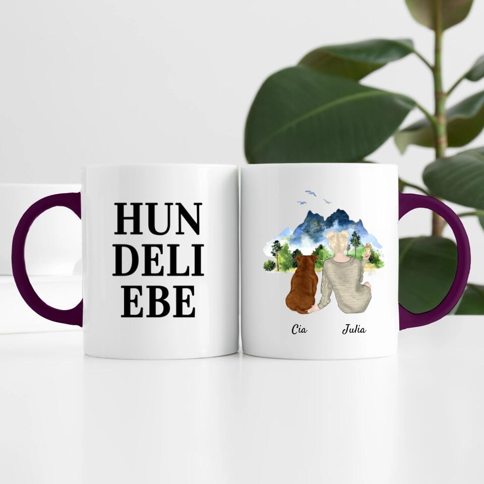 Tierliebe (bis zu 3 Tieren) | Personalisierte Tasse