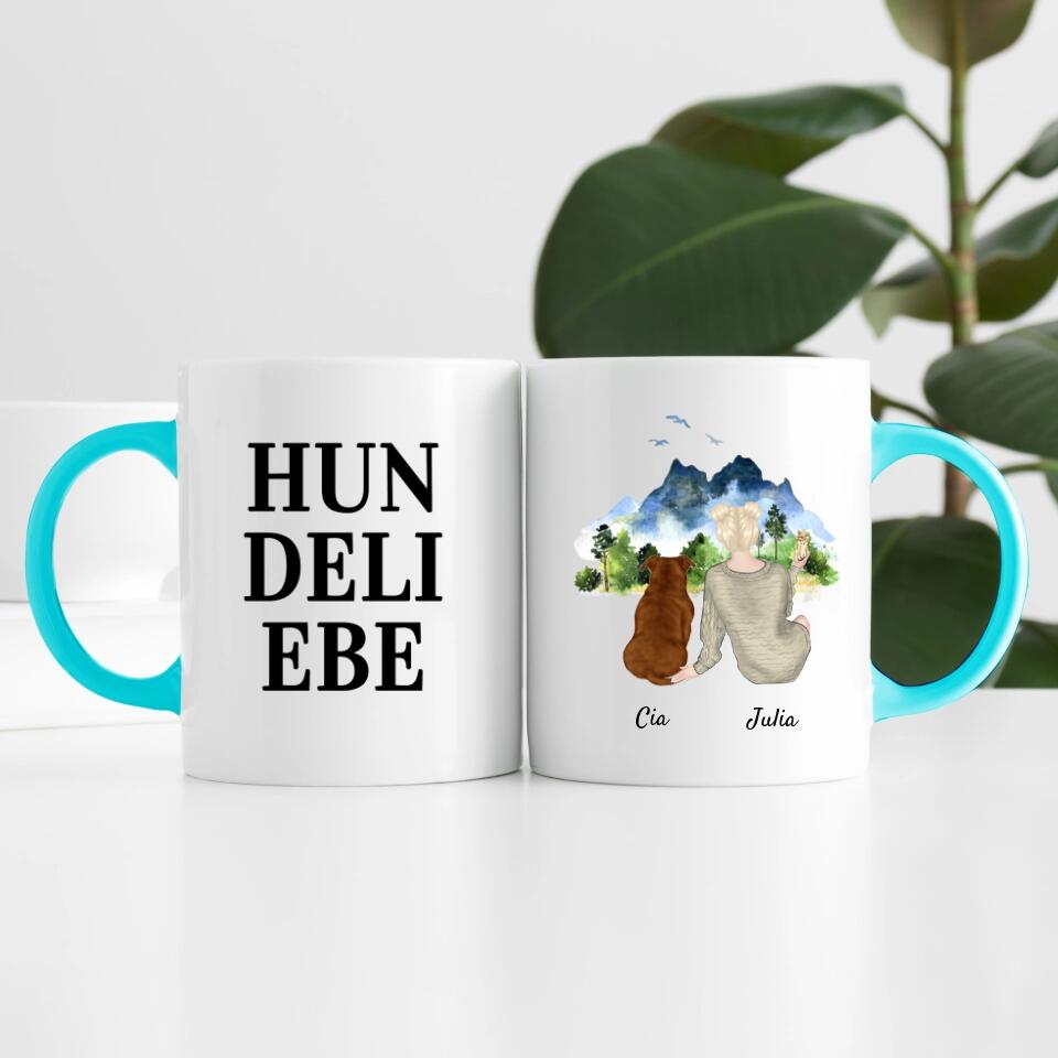 Tierliebe (bis zu 3 Tieren) | Personalisierte Tasse
