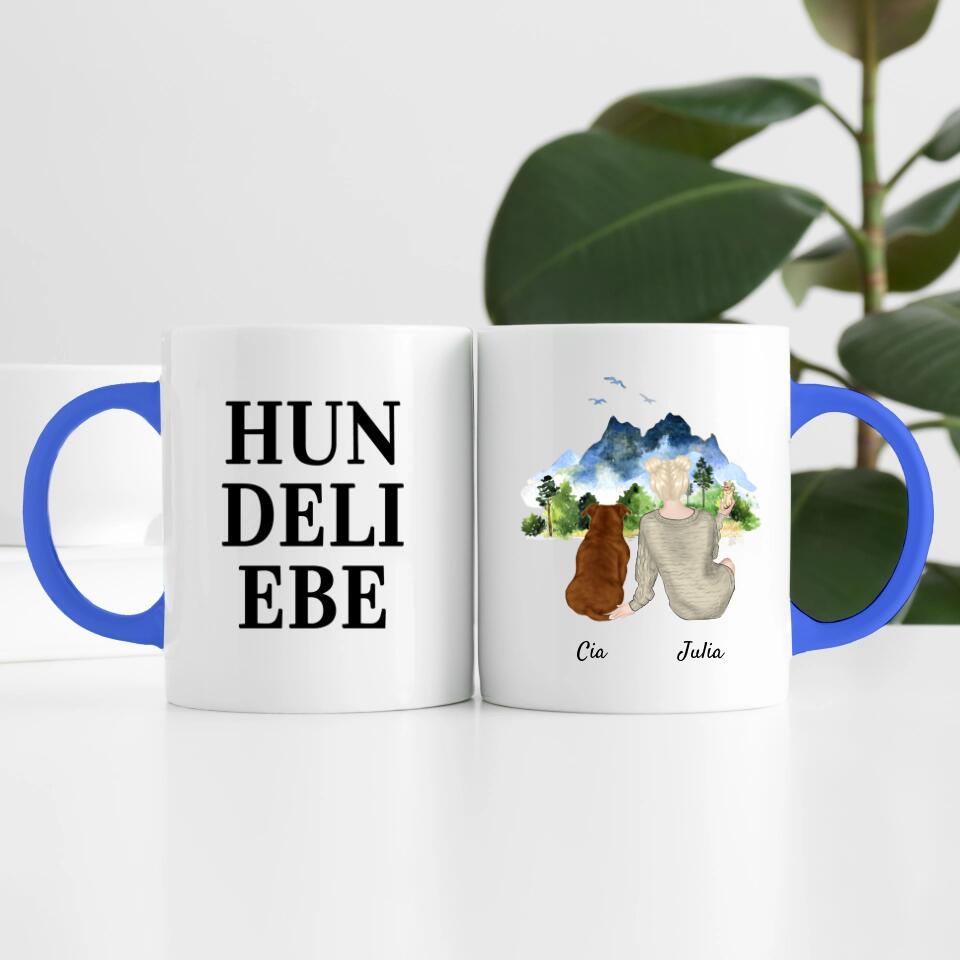Tierliebe (bis zu 3 Tieren) | Personalisierte Tasse
