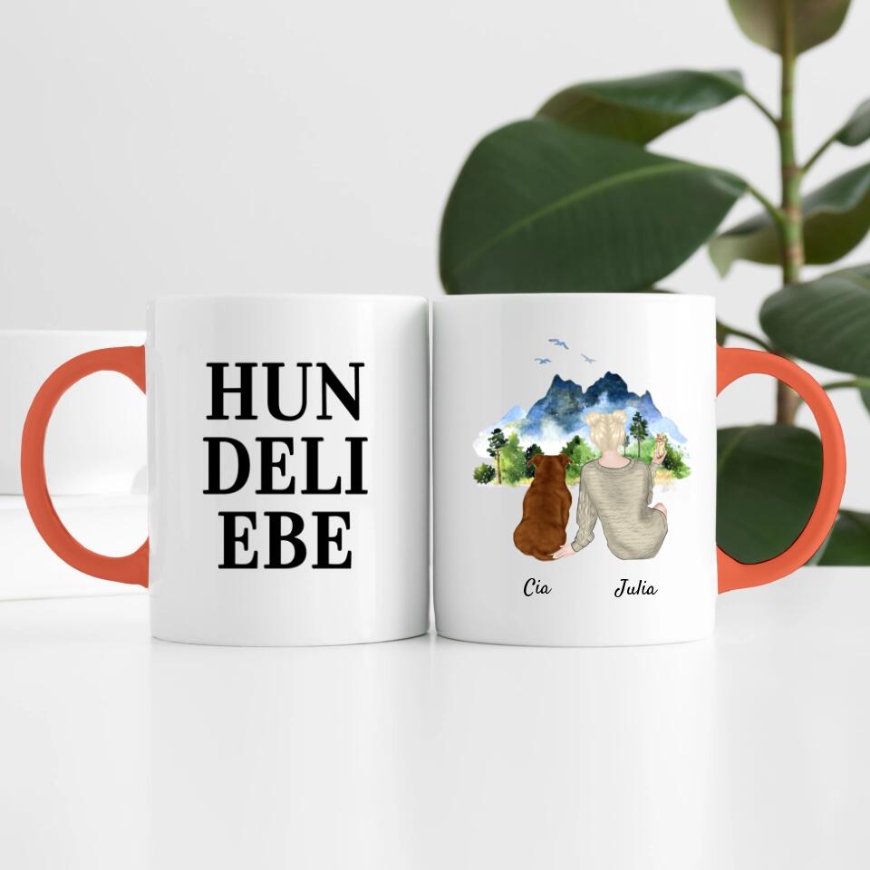 Tierliebe (bis zu 3 Tieren) | Personalisierte Tasse