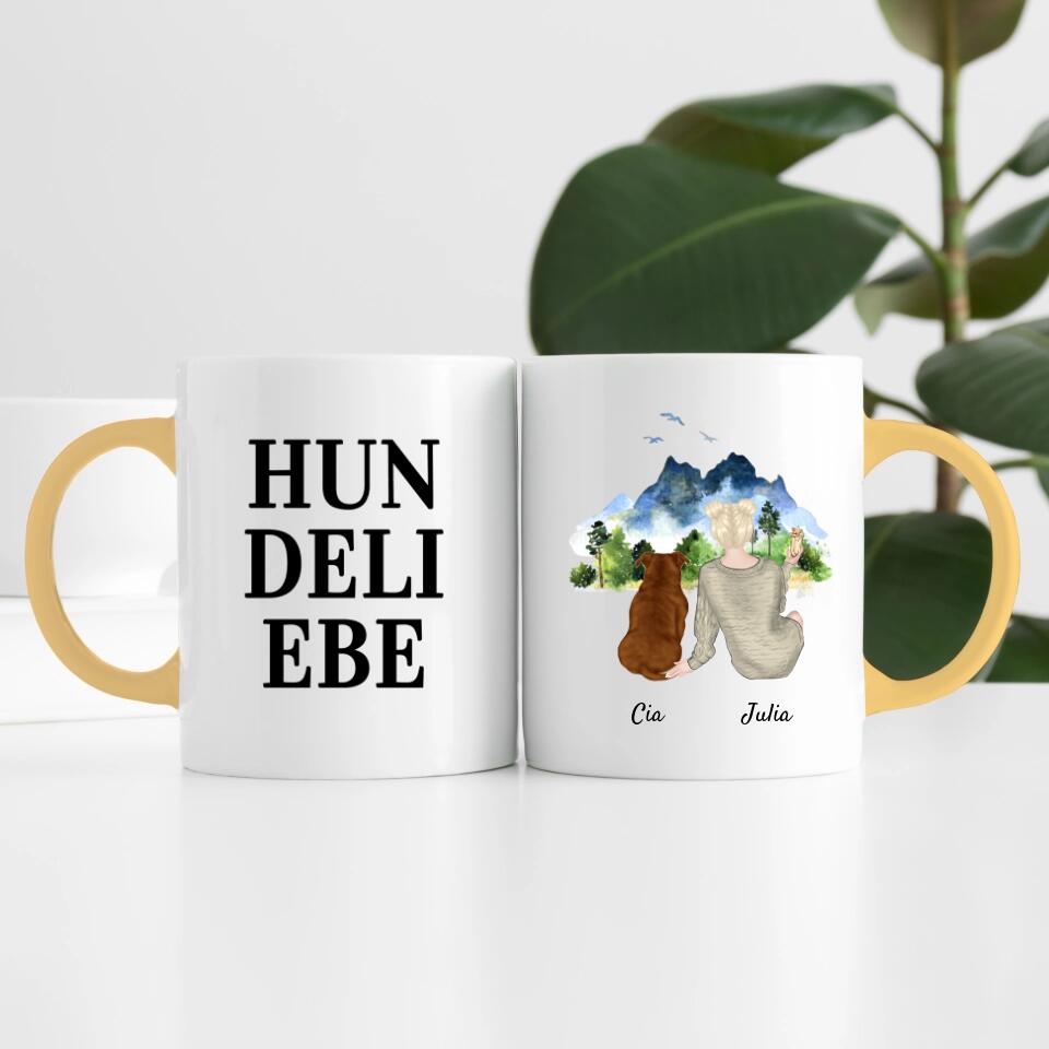 Tierliebe (bis zu 3 Tieren) | Personalisierte Tasse