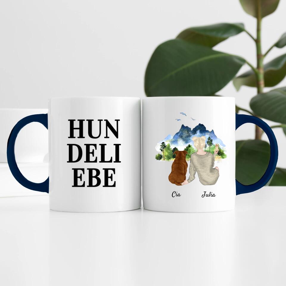 Tierliebe (bis zu 3 Tieren) | Personalisierte Tasse