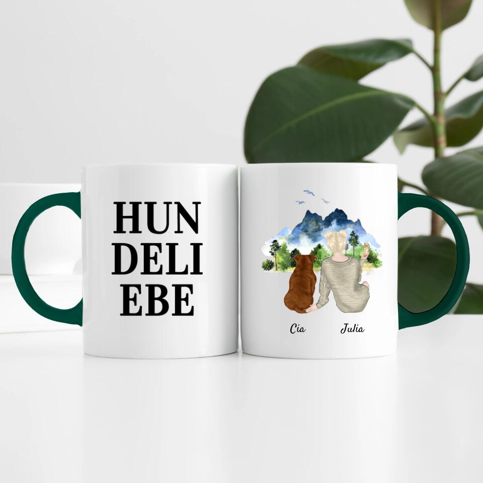 Tierliebe (bis zu 3 Tieren) | Personalisierte Tasse