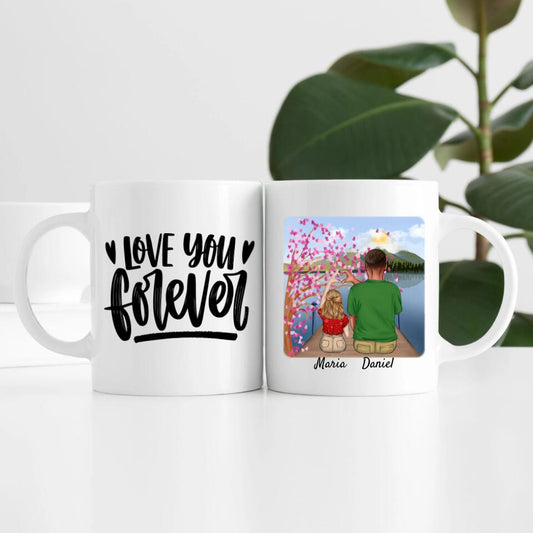 Vater mit Tochter | Personalisierte Tasse