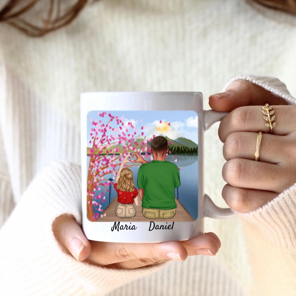 Vater mit Tochter | Personalisierte Tasse