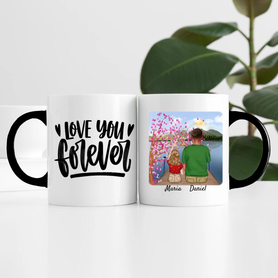 Vater mit Tochter | Personalisierte Tasse