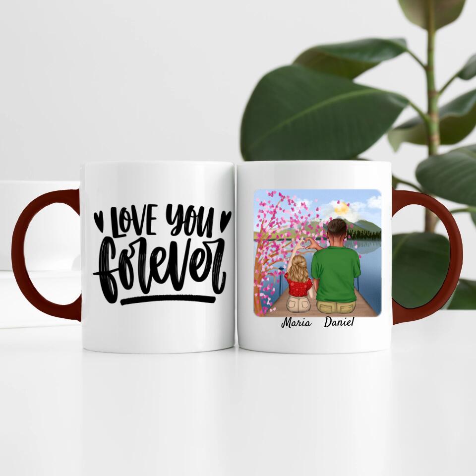 Vater mit Tochter | Personalisierte Tasse