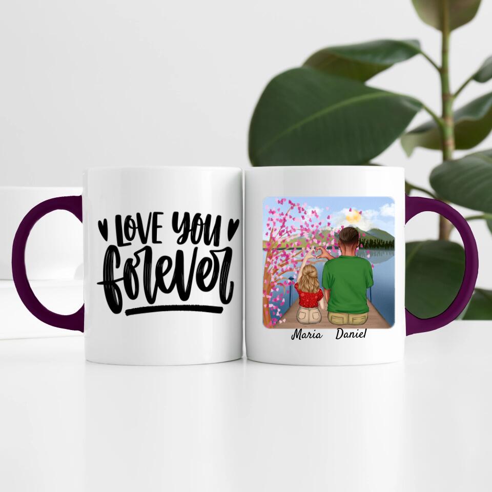 Vater mit Tochter | Personalisierte Tasse