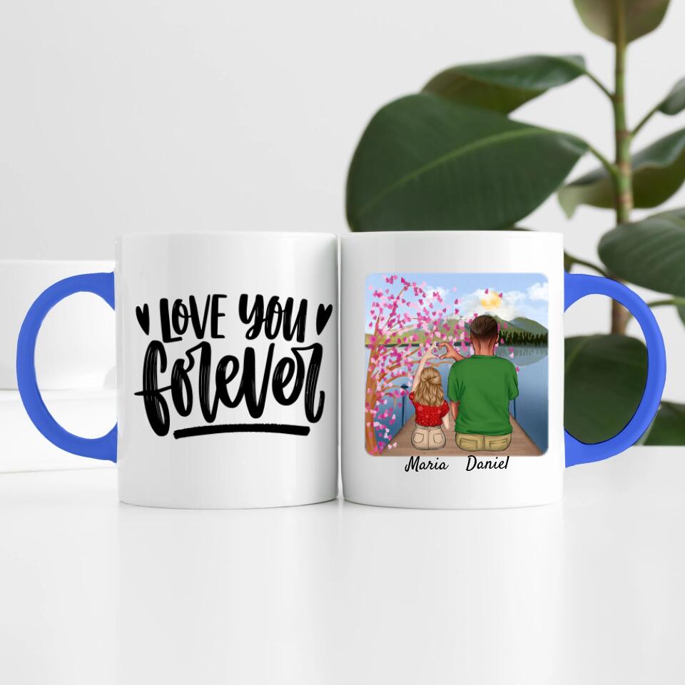 Vater mit Tochter | Personalisierte Tasse