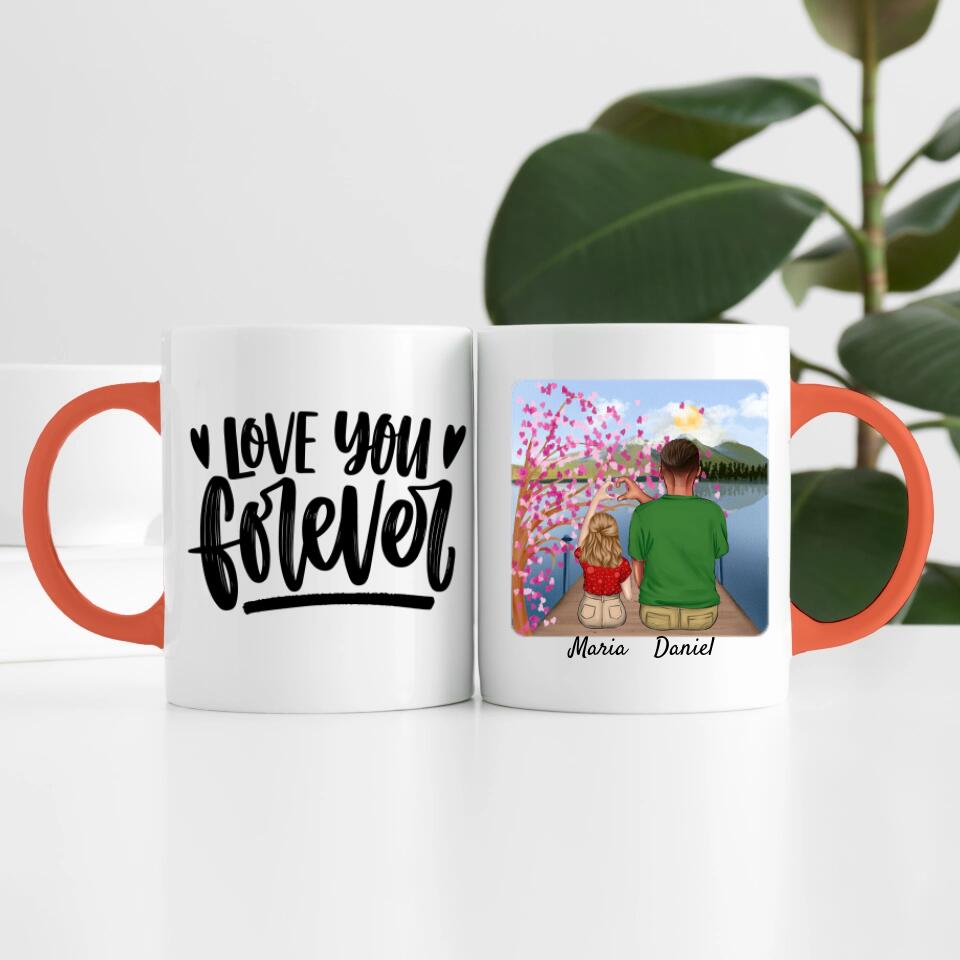 Vater mit Tochter | Personalisierte Tasse