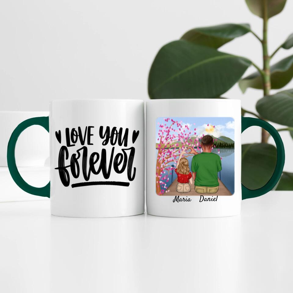 Vater mit Tochter | Personalisierte Tasse