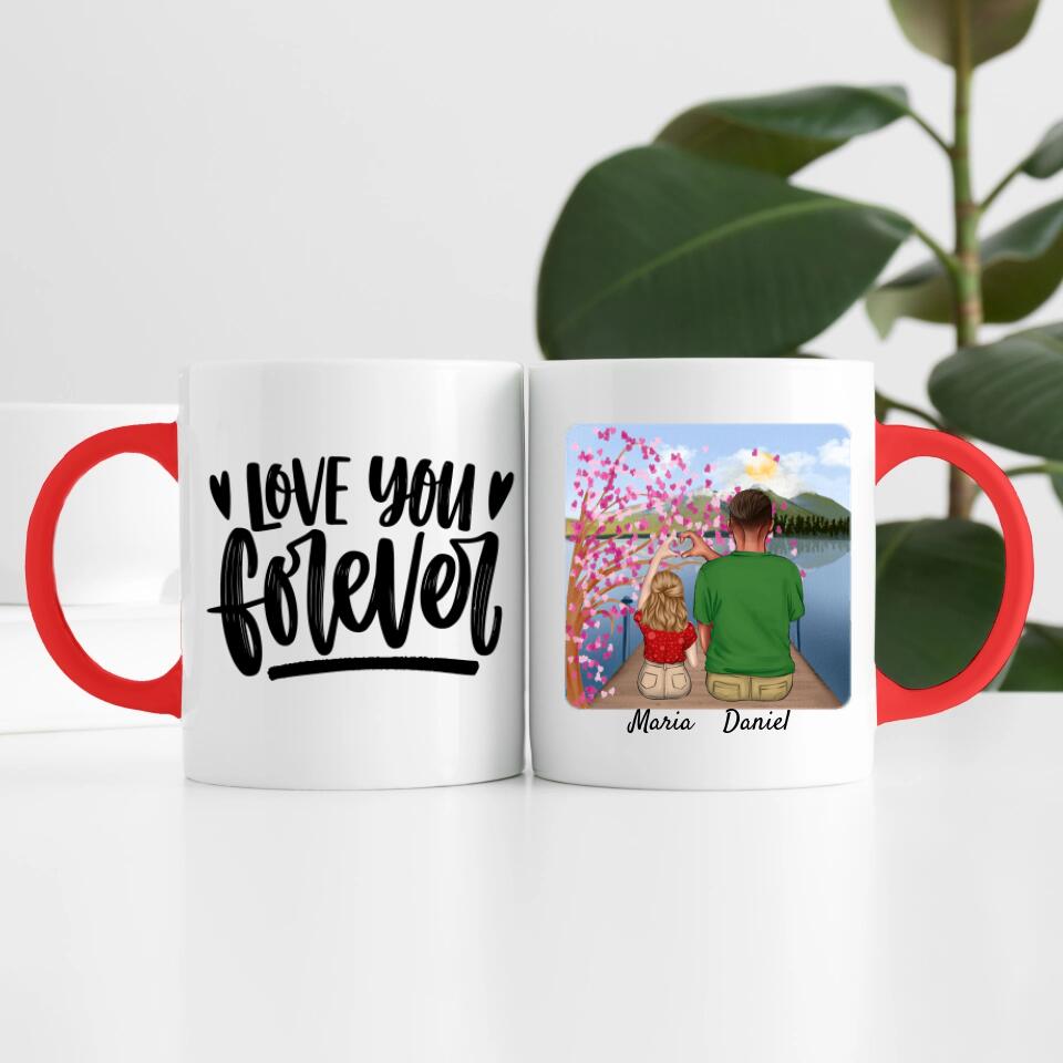 Vater mit Tochter | Personalisierte Tasse