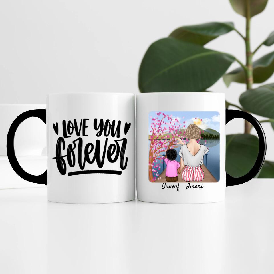 Mutter mit Sohn | Personalisierte Tasse