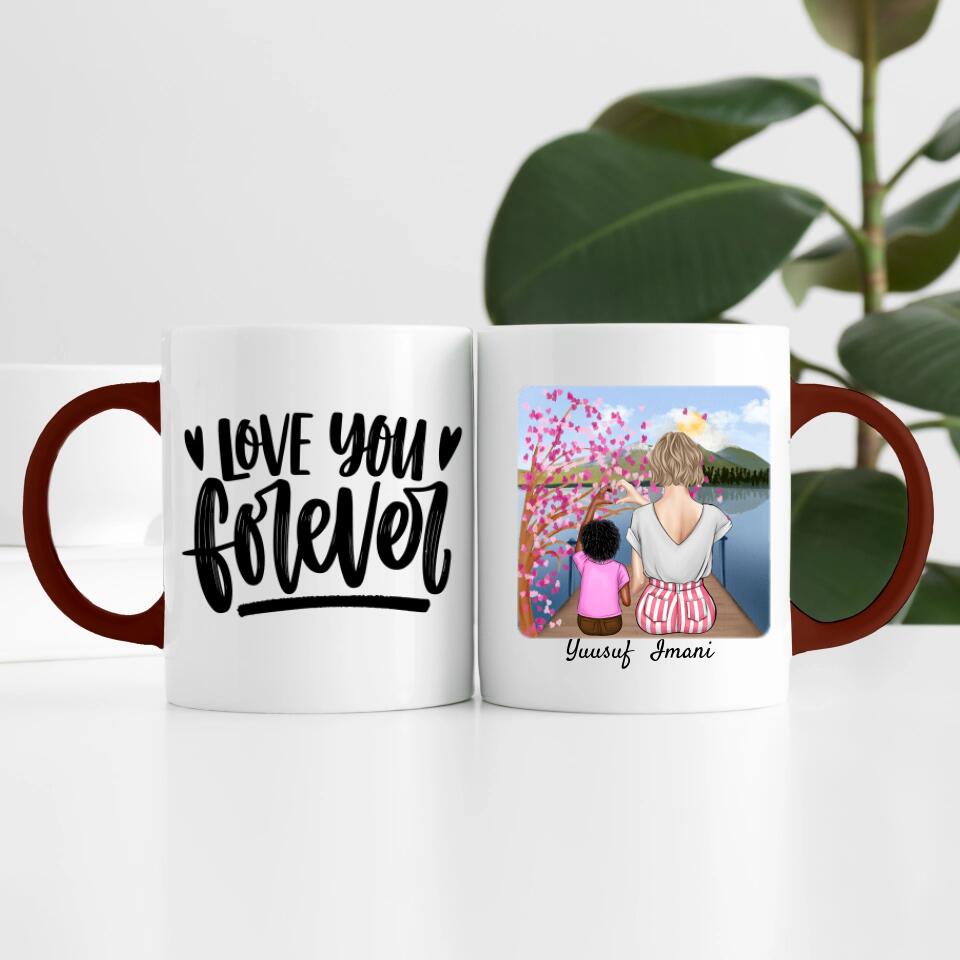Mutter mit Sohn | Personalisierte Tasse