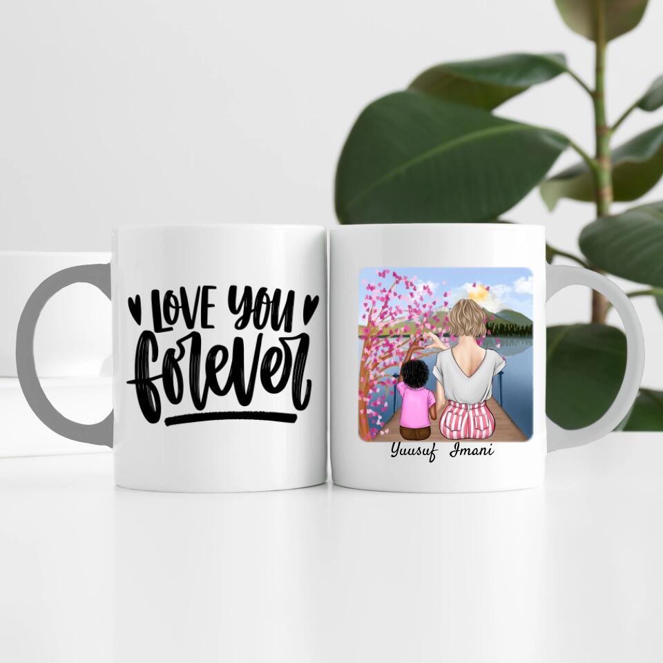 Mutter mit Sohn | Personalisierte Tasse