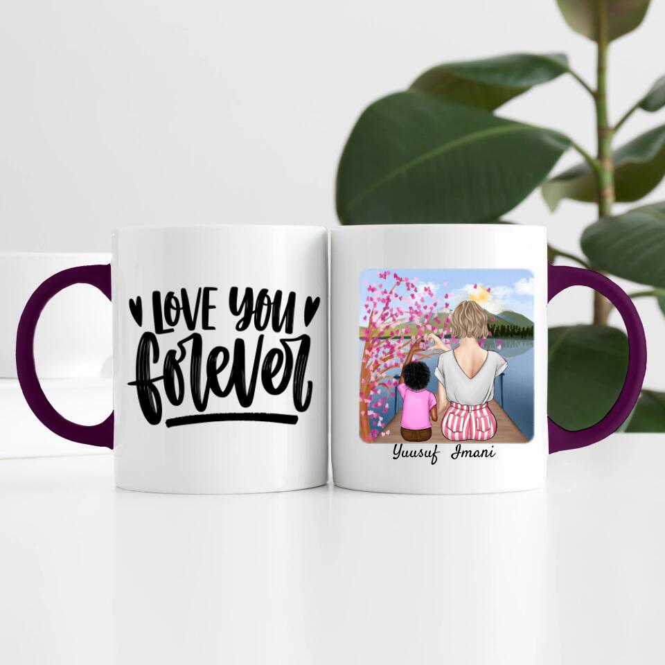 Mutter mit Sohn | Personalisierte Tasse
