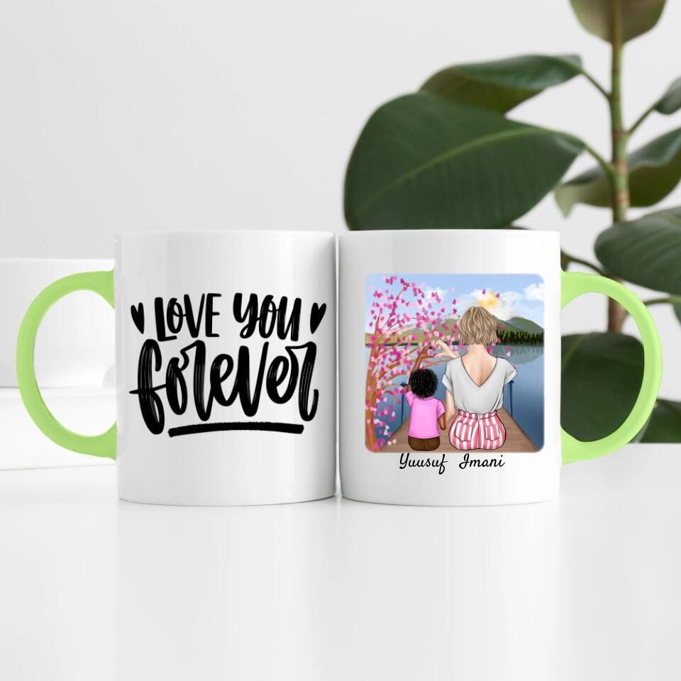 Mutter mit Sohn | Personalisierte Tasse