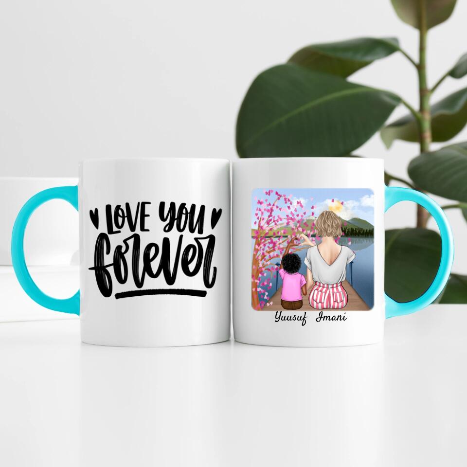 Mutter mit Sohn | Personalisierte Tasse