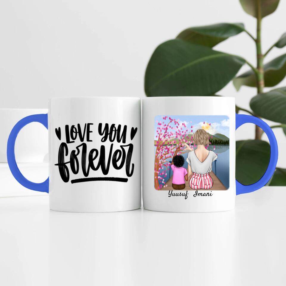 Mutter mit Sohn | Personalisierte Tasse