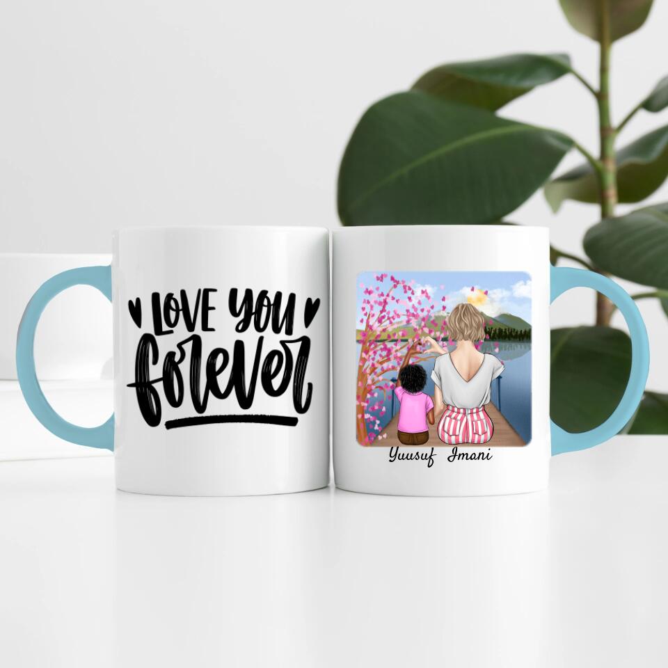 Mutter mit Sohn | Personalisierte Tasse