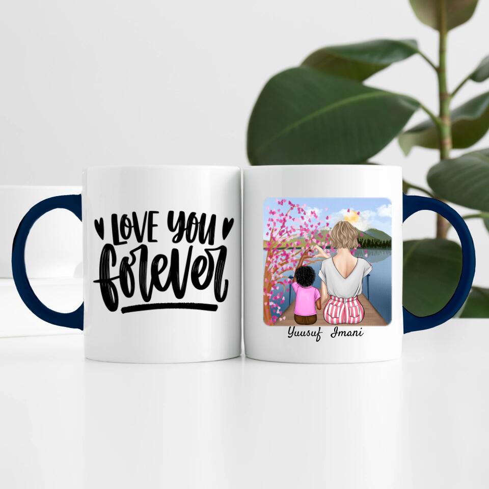 Mutter mit Sohn | Personalisierte Tasse