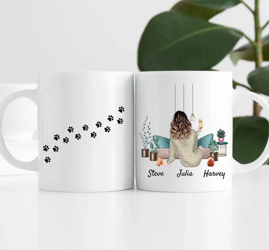 Hamsterliebe (bis zu 3 Hamstern) | Personalisierte Tasse