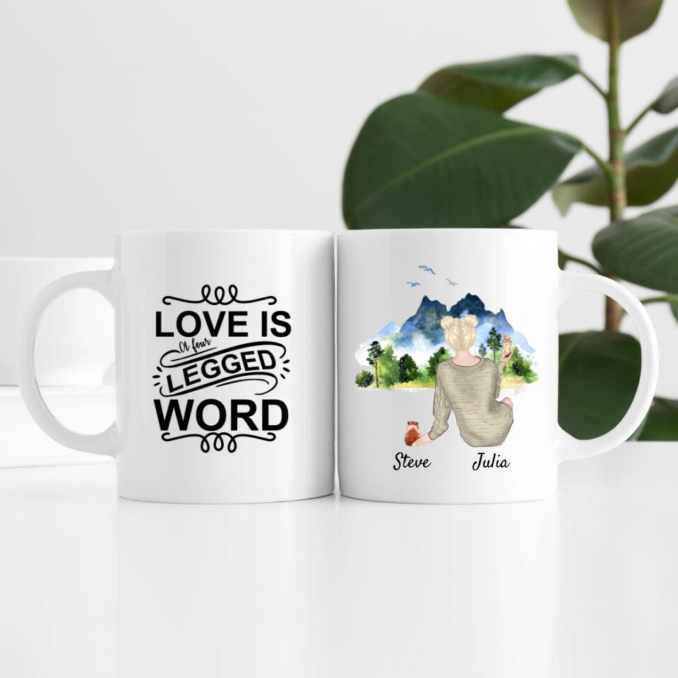 Hamsterliebe (bis zu 3 Hamstern) | Personalisierte Tasse
