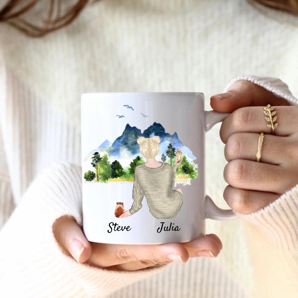 Hamsterliebe (bis zu 3 Hamstern) | Personalisierte Tasse