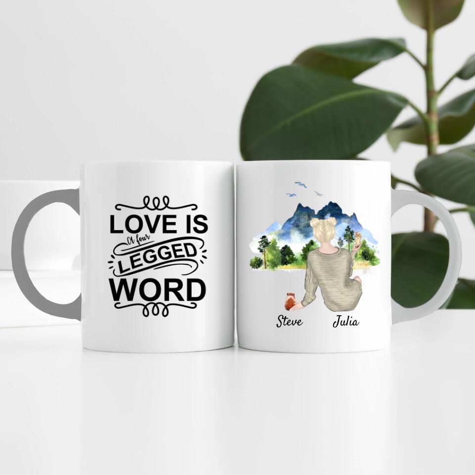 Hamsterliebe (bis zu 3 Hamstern) | Personalisierte Tasse